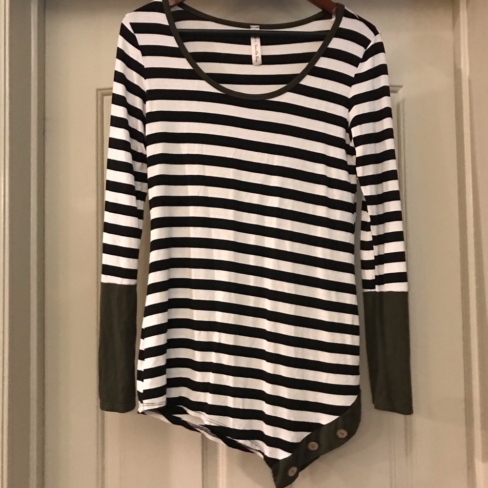 Long Sleeve Vanilla Bay Striped Shirt